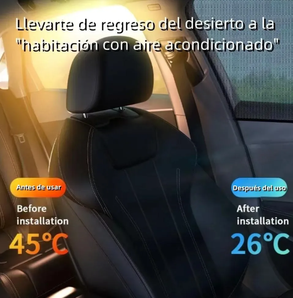 PACK 4 MALLAS PROTECCION UV PARA VENTAS AUTO