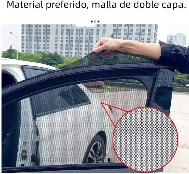 PACK 4 MALLAS PROTECCION UV PARA VENTAS AUTO