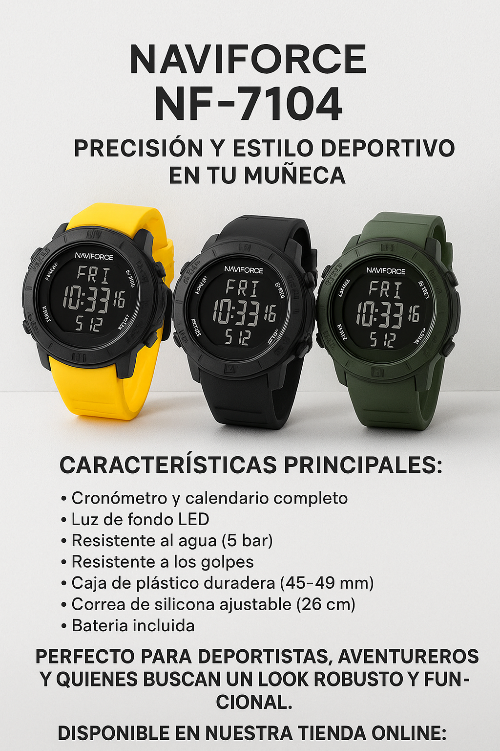 RELOJES DIGITALES NAVIFORCE
