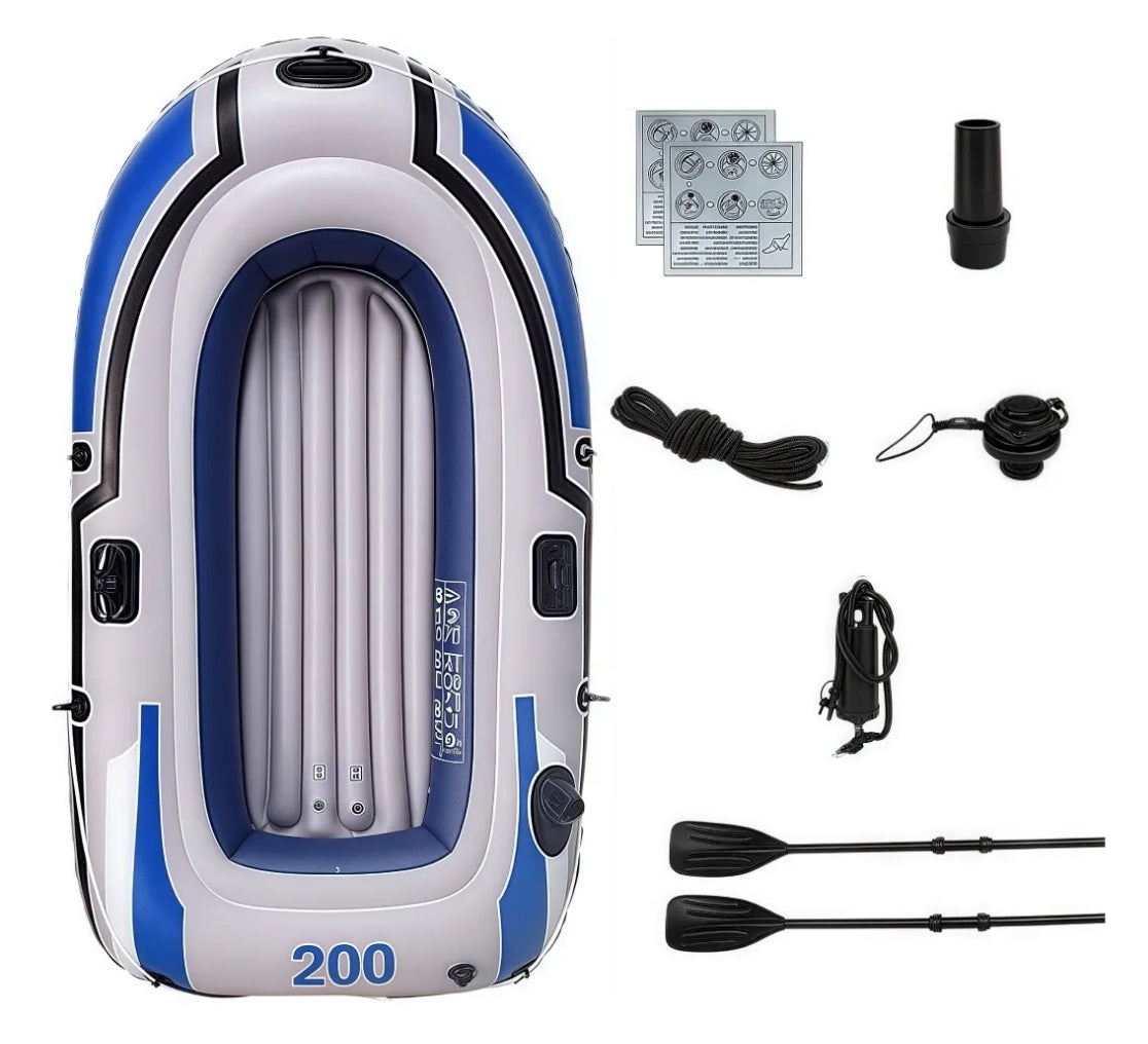 Bote Inflable + Remos | Ideal para 2 Personas