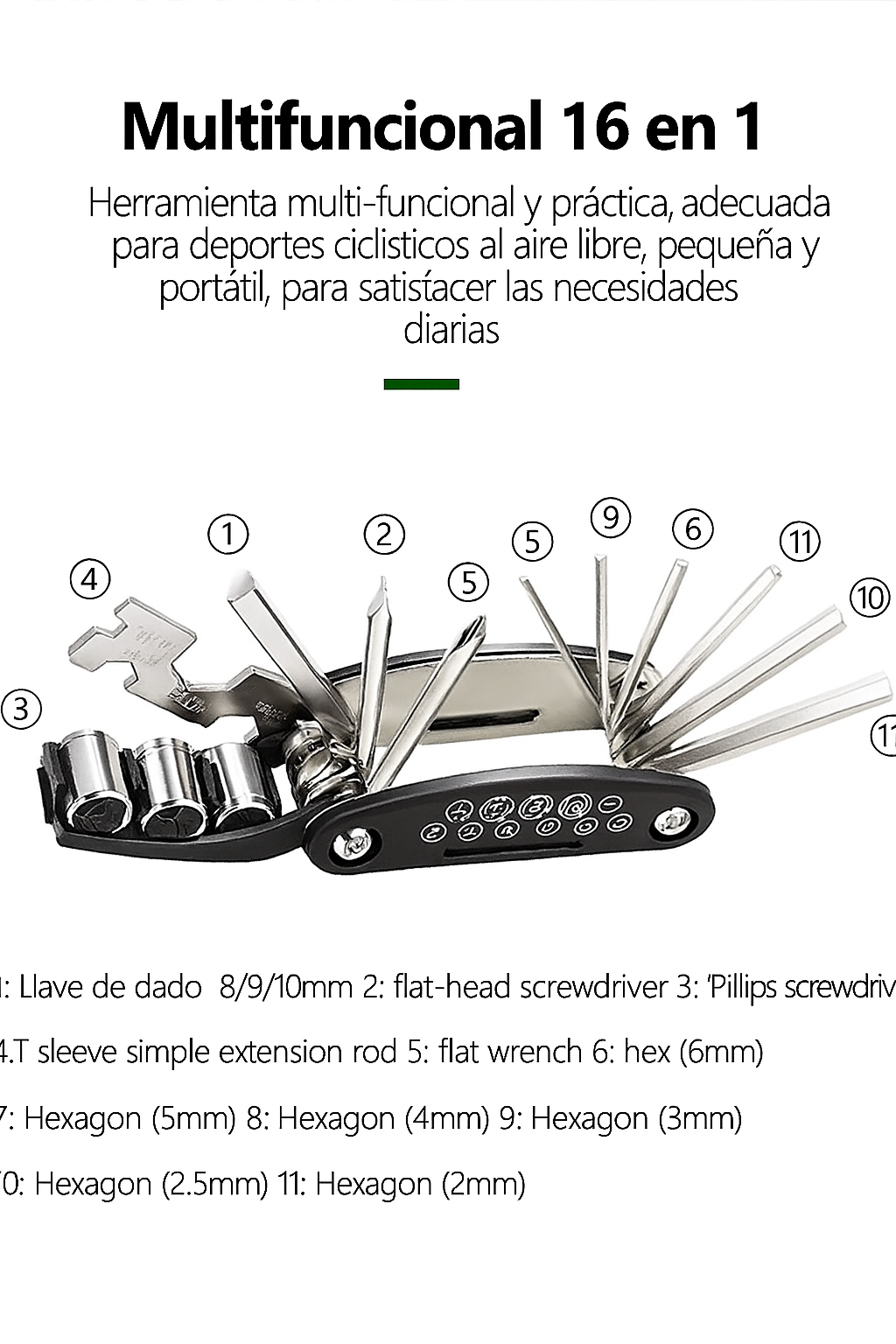 MULTI HERRAMIENTAS PARA BICICLETA