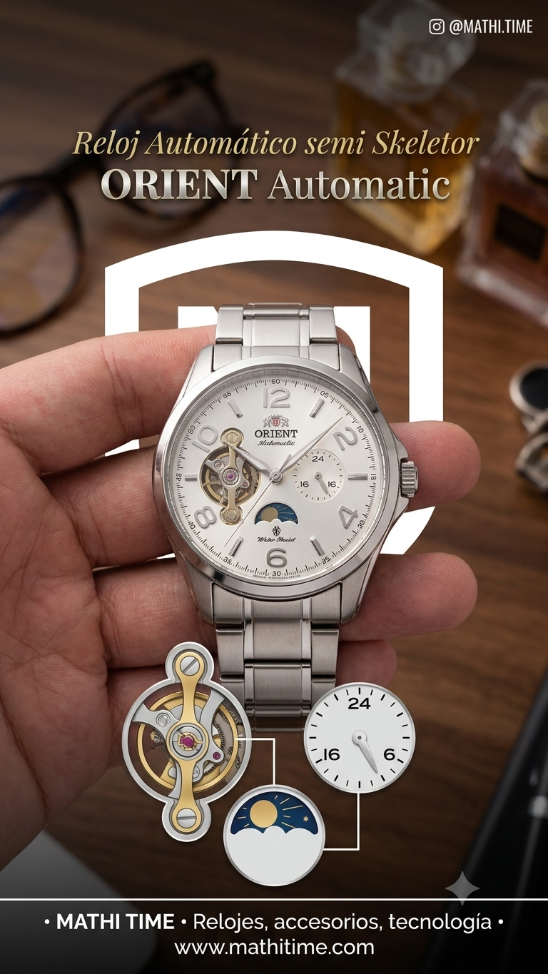 Reloj Automático semi Skeleton DAY-NIGHT AAA