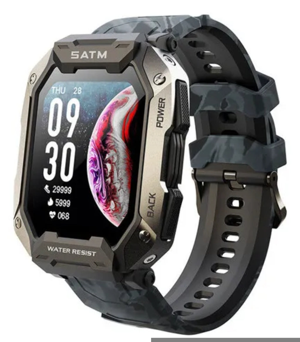 Reloj inteligente estilo militar