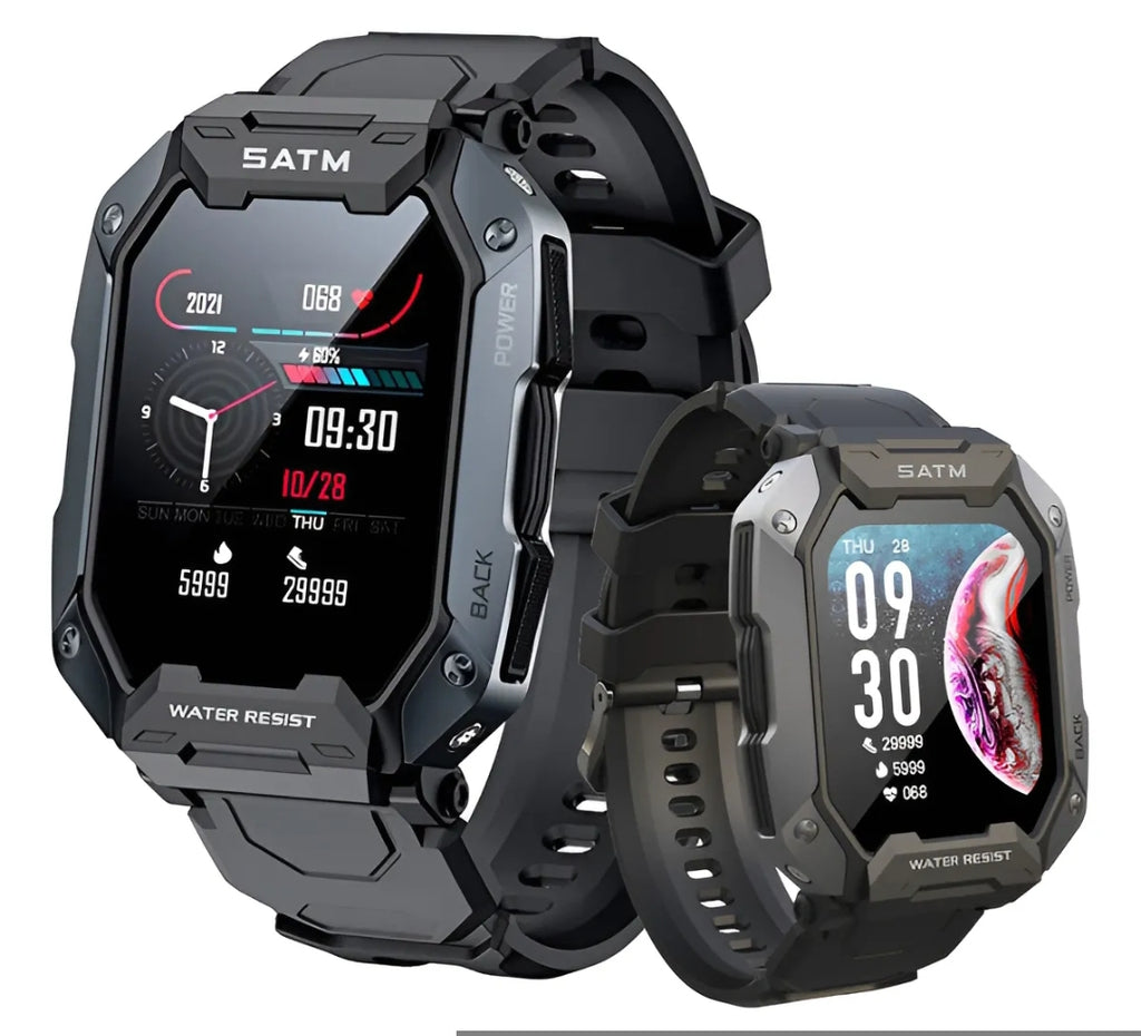 Reloj inteligente estilo militar