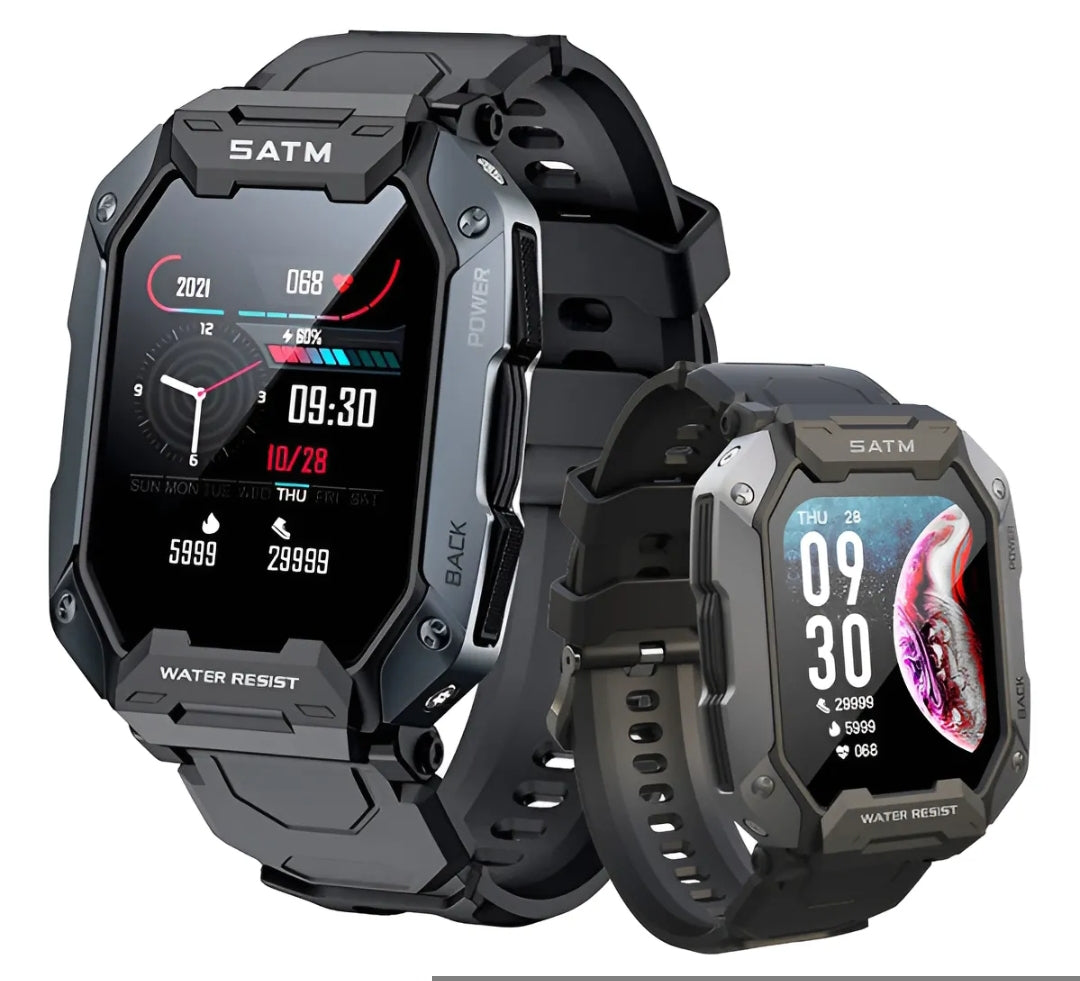 Reloj inteligente estilo militar