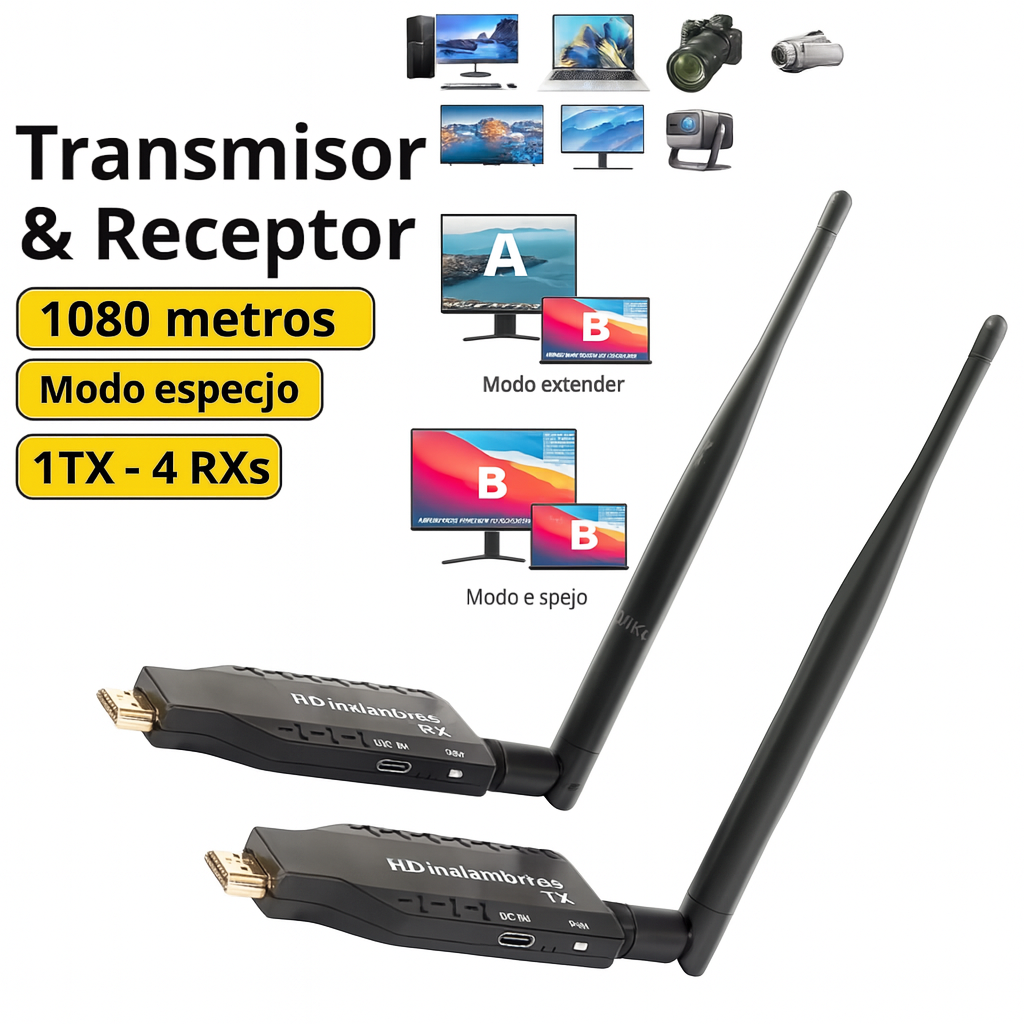TRANSMISORES HDMI INALAMBRICOS